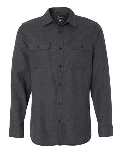 MENS FLANNEL SOLID CHARCOAL