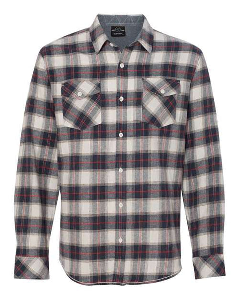 MENS FLANNEL WHITE/RED