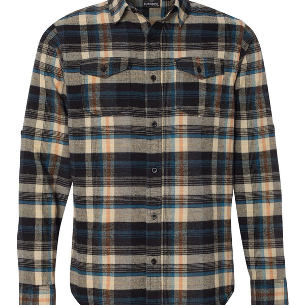 DARK KHAKI MEN’S BIKER FLANNEL