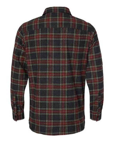 GREY AND RED MENS BIKER FLANNEL