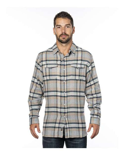 STONE MENS BIKER FLANNEL