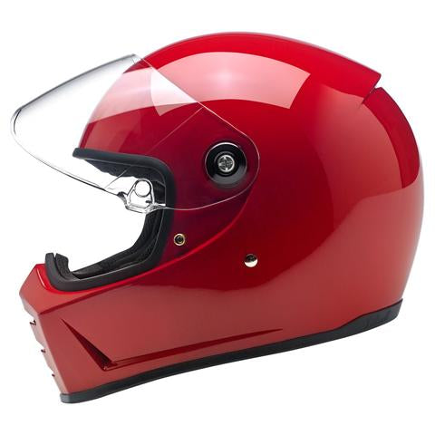 biltwell lane splitter solid full face motorcycle helmet BILTWELL LANE SPLITTER – GLOSS BLOOD RED – Krazy Katz Moto