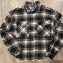Kids Girls Flannel Jacket Black and White