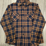 Kids Boy Flannel Blue and Orange