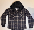 Kids Boys Flannel Black and Gray Hoodie (10)