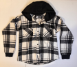 Kids Boys Flannel black/white hoodie