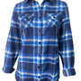 A KRAZY KATZ FLANNEL – BLUE AND WHITE