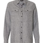 HEATHER GREY SOLID WOMENS FLANNEL